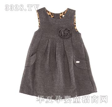 ��������ŮСͯ����ȹ-ɫ֯Ƕ��˿��ƽ��