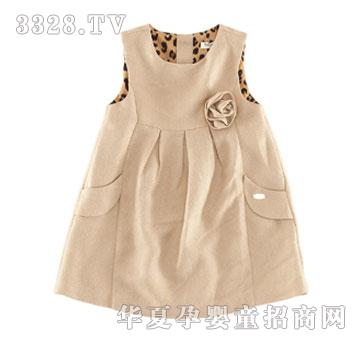 ��������ŮСͯ����ȹ-ɫ֯Ƕ��˿