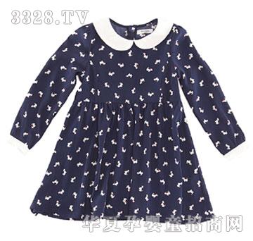 ��������ŮСͯ����ȹ-��֯ɫ��ӡС��