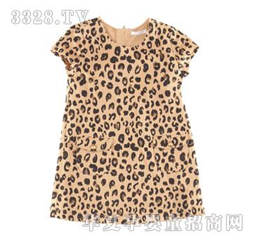 ��������ŮСͯ����ȹ-��֯˫�沼ӡ����