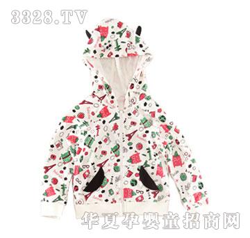 ��������ŮСͯ��֯���-260G��ˢë����è����ӡ