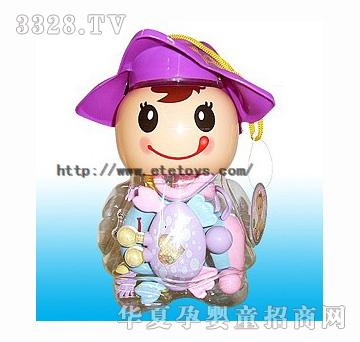 易腾YT372977男娃罐摇铃6只装