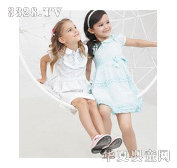 埃米希蓝色童裙